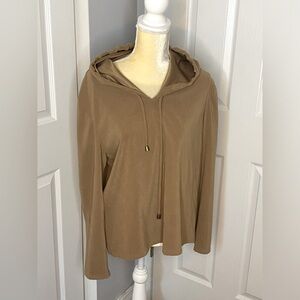 Tan Hoodie w/Silky Lining